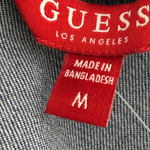 GUESS NWT Bustier Denim Jeans Crop top - Picture 4 of 8